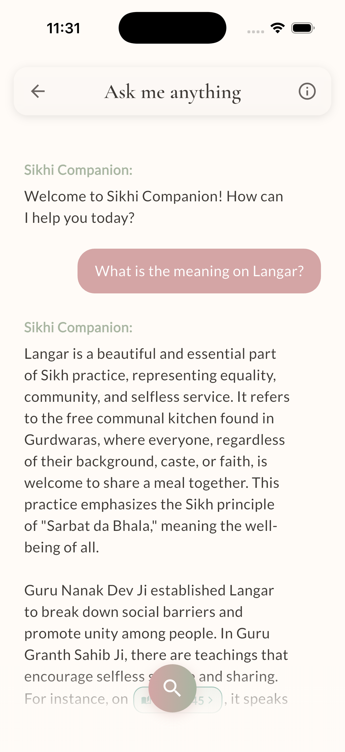 Sikhi App UI 2